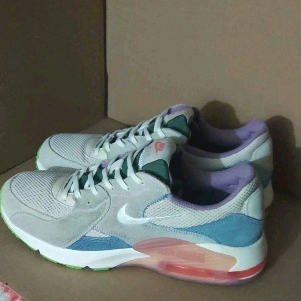 Nike Air Max Sz 12 Womens Excee Gray Blue Pink White Running Walking Sneakers - Picture 3 of 14